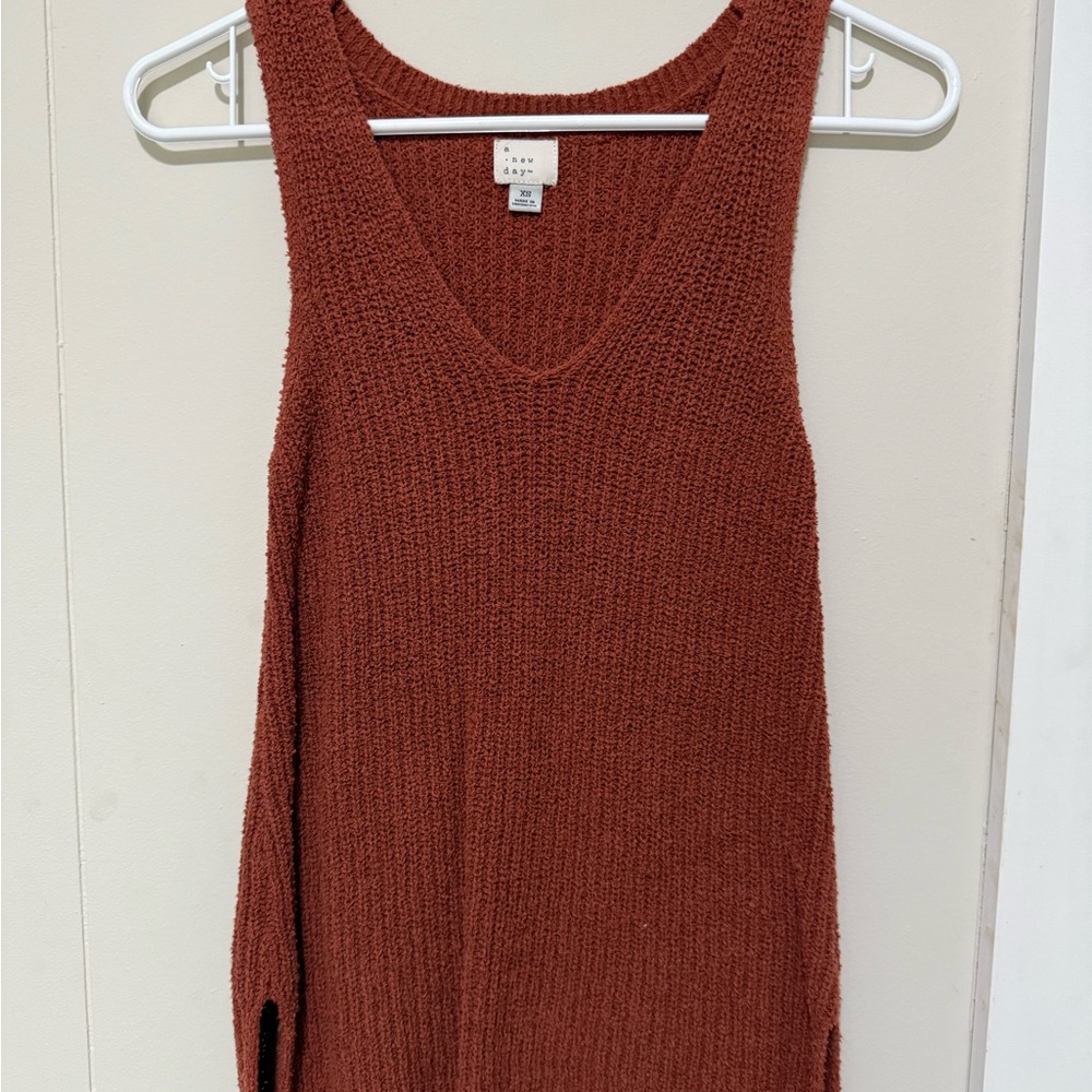 a new day Terracotta Knit Top